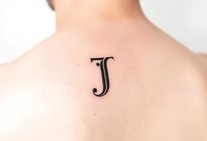 2 letter j interlining for a tattoo on a wrist it’s for a male tattoo idea