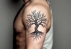 tree tattoo symbolizing order tattoo idea