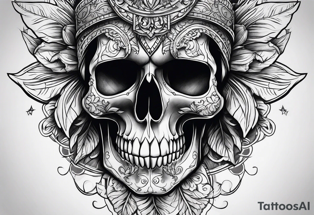 Skull tattoo idea