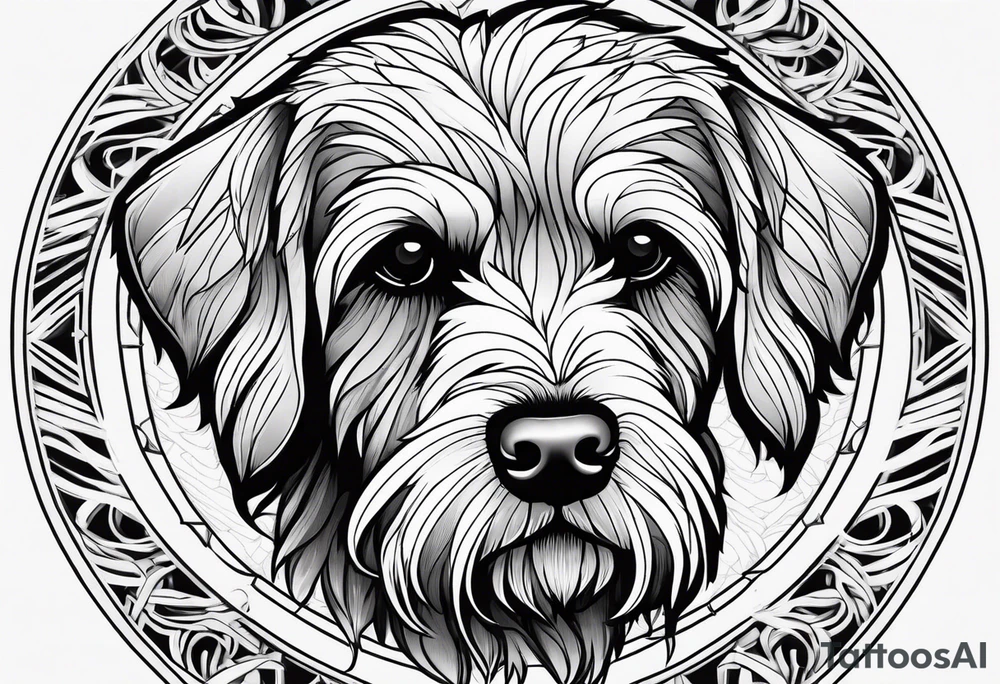 wirehaired griffon tattoo idea