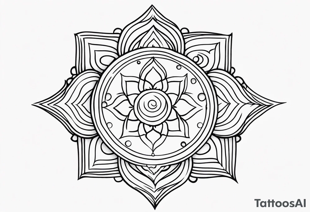 Radiant Chakra Symbols tattoo idea