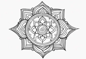 Radiant Chakra Symbols tattoo idea