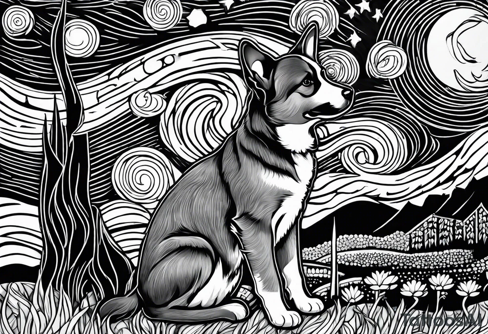 Dog fucking cat tattoo idea