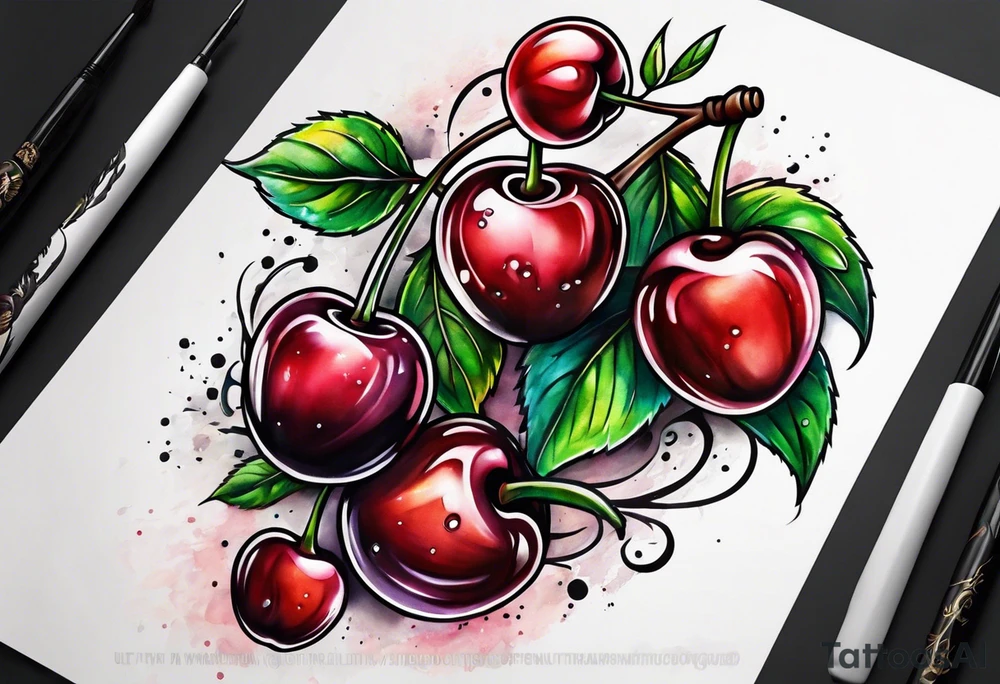 Cherry tattoo idea