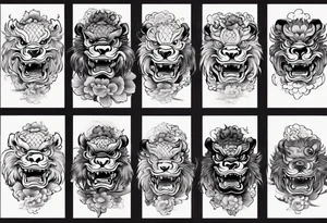 Foo dog tattoo idea