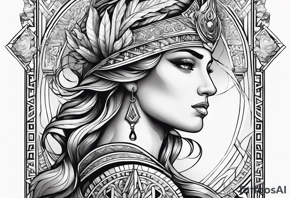 Greek mythology sleeve tattoo idea