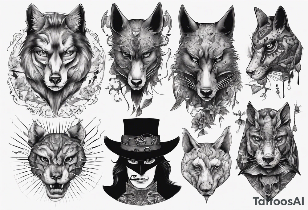 ANIMAL ZORRO tattoo idea