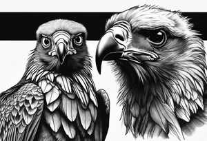 majestic vulture tattoo idea
