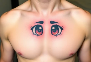 teary eyes tattoo idea