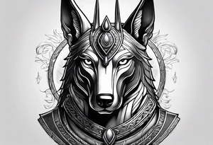 War Anubis and ra tattoo idea