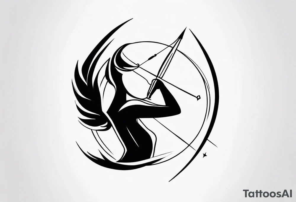 Little tatoo Sagittarius tattoo idea