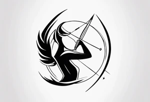 Little tatoo Sagittarius tattoo idea