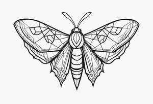 Moth tattoo idea