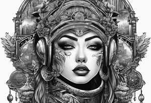 Dystopian couloseum tattoo idea