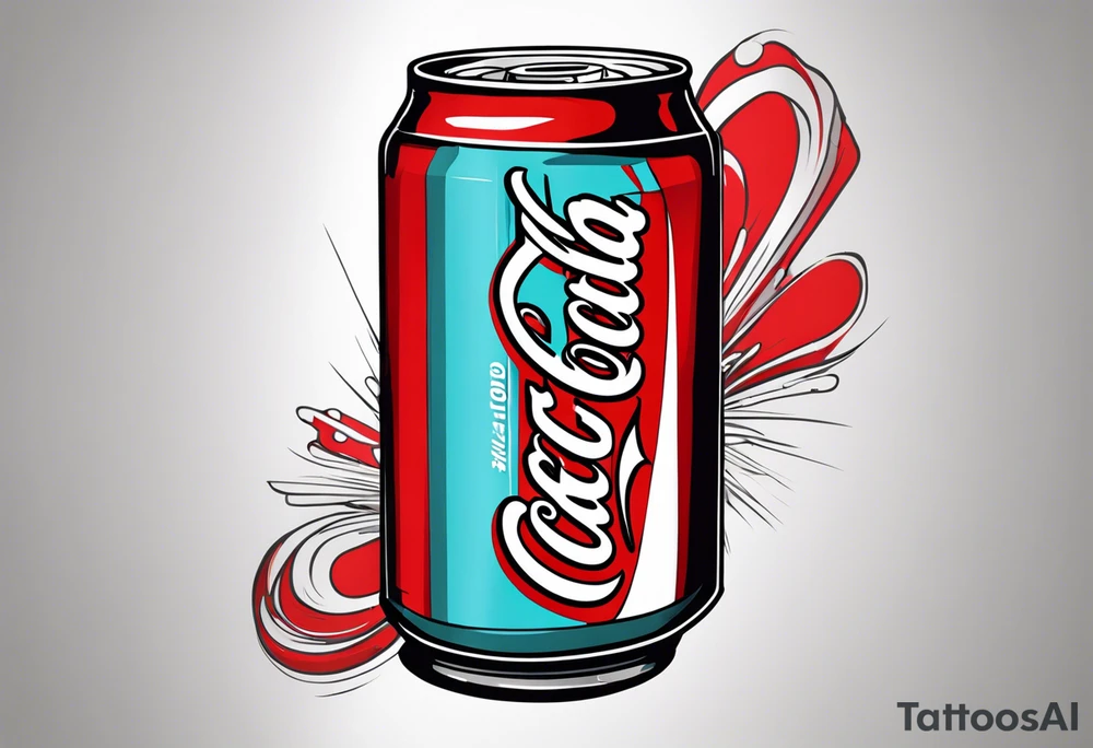 can of coke tattoo idea