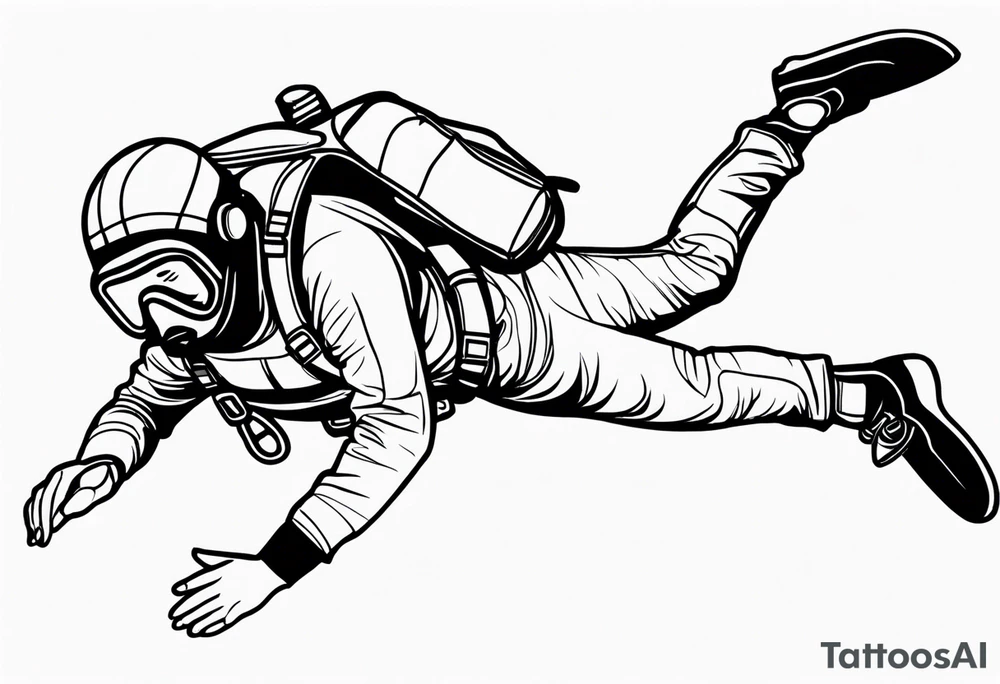 Scuba diver tattoo idea