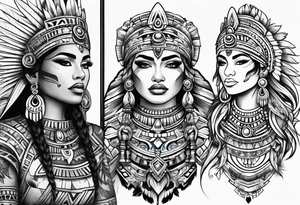 Aztec princess, tattoo idea