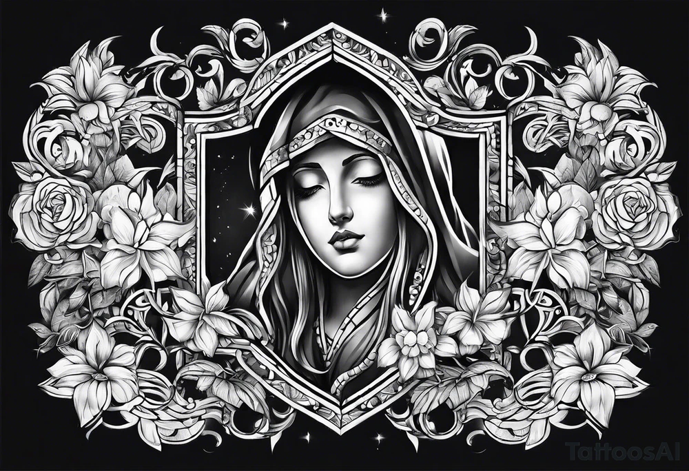 christianity chest tattoo idea