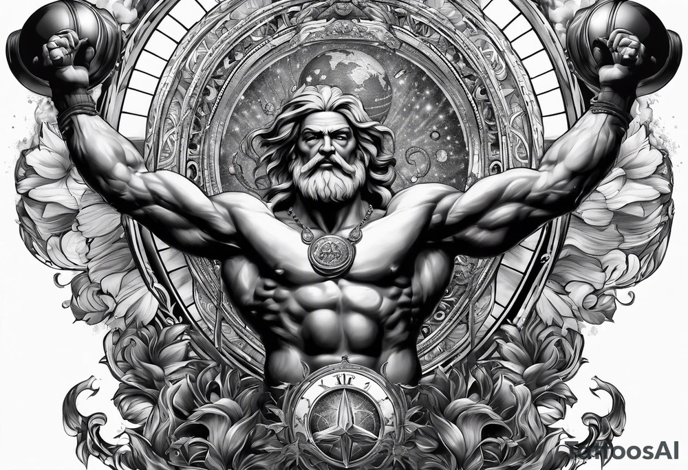 atlas holding up the world tattoo idea