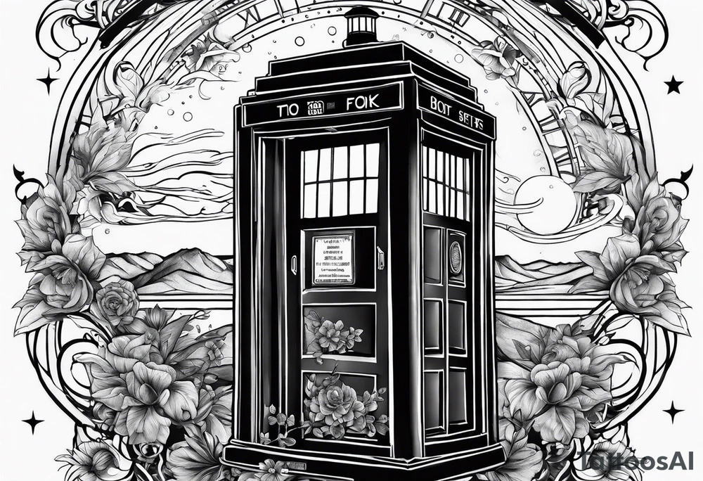 Star fighters and tardis tattoo idea