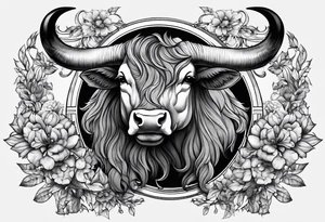 Half Taurus Half Gemini, split down the middle by an arrow tattoo idea