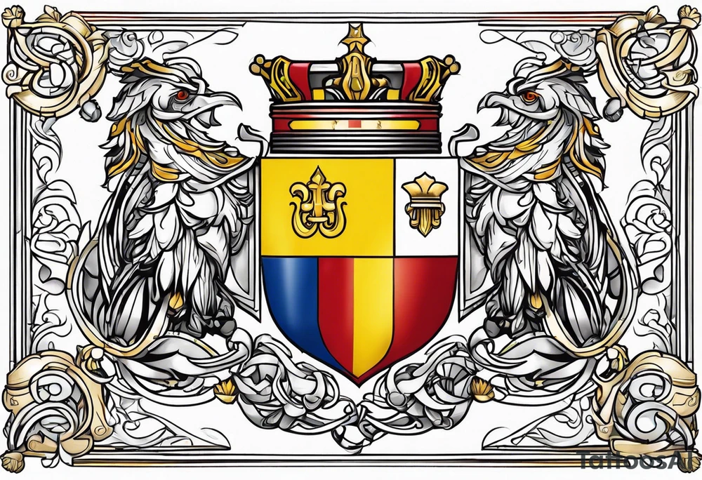 Romanian coat of arms tattoo idea