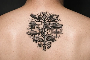 species phylogeny as a tree tattoo idea