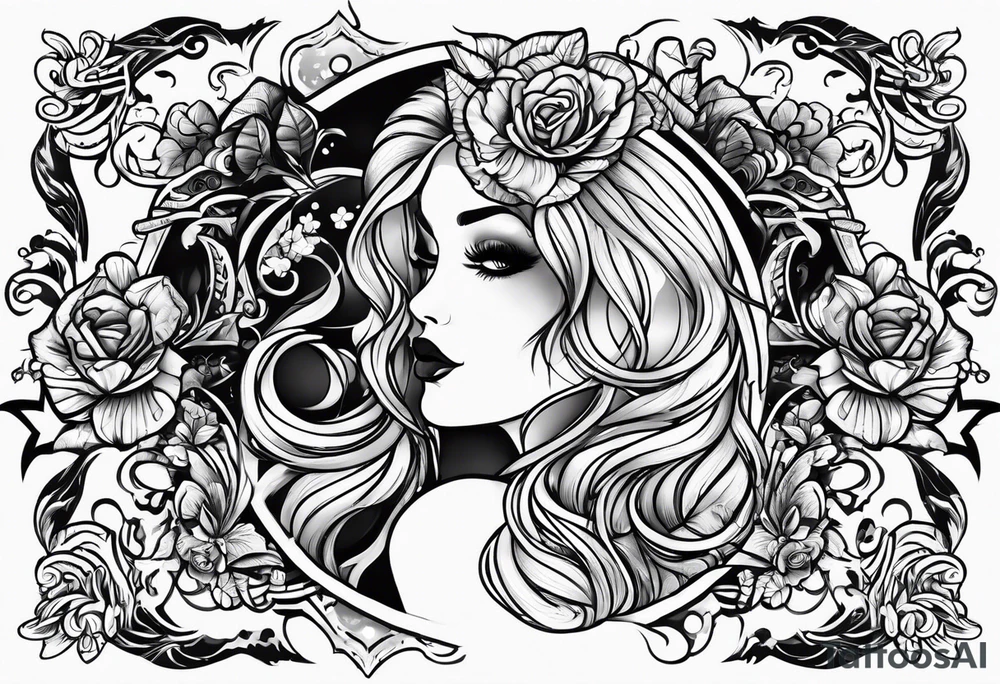 Rock a billy motive tattoo idea