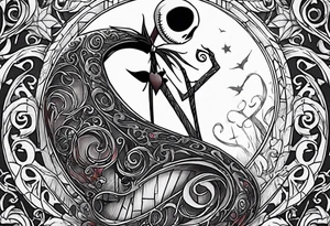 Nightmare before Christmas  statue tattoo idea