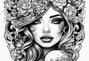 Hush Shhh finger to lips tattoo idea