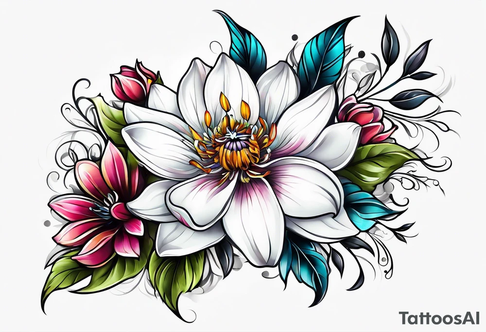 Flowers tattoo idea