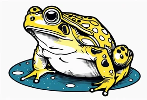 Toad pointing at space tattoo idea
