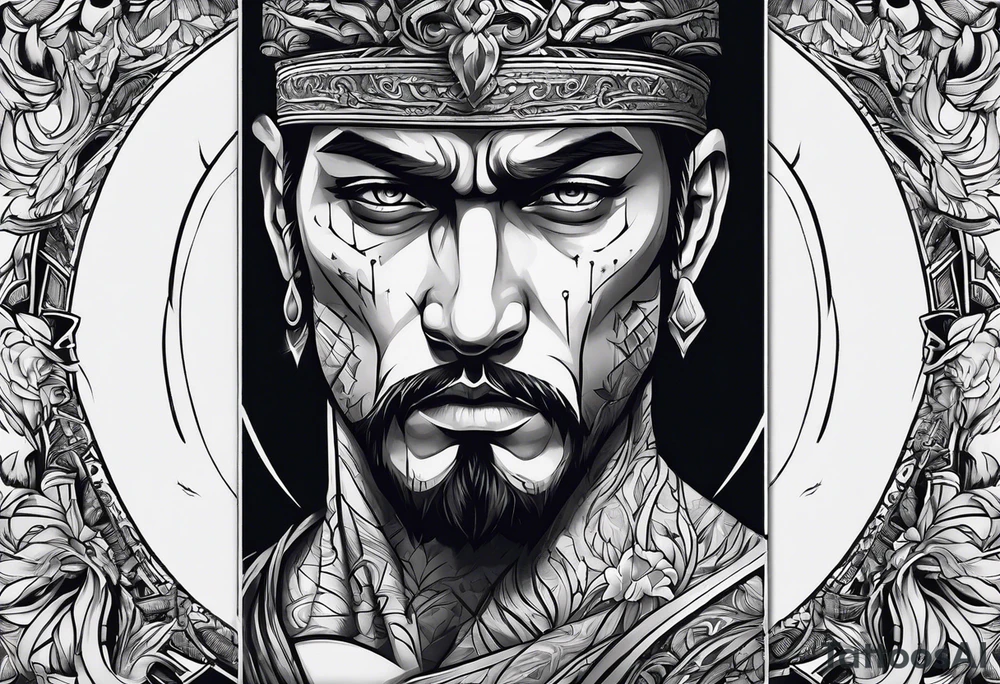 extreme anger pain on elbow tattoo idea