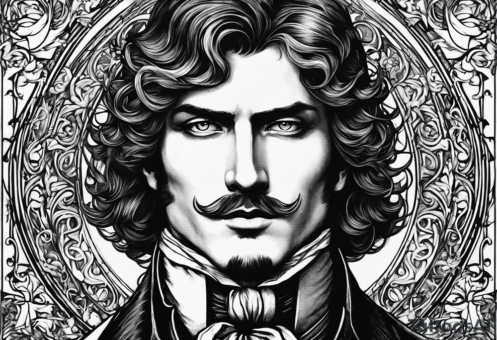 Symbolic of Count of Monte Cristo, Edmond Dantes, Transformation, Intellect, Cunning tattoo idea