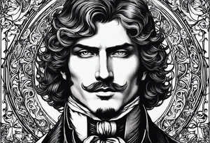 Symbolic of Count of Monte Cristo, Edmond Dantes, Transformation, Intellect, Cunning tattoo idea