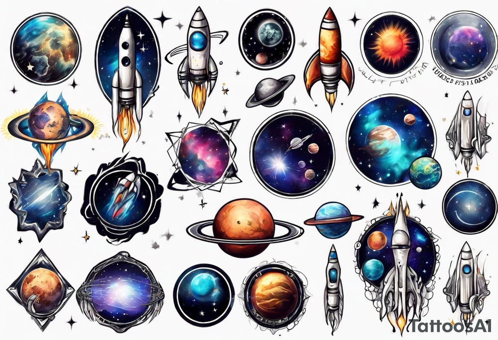 Space tattoo idea