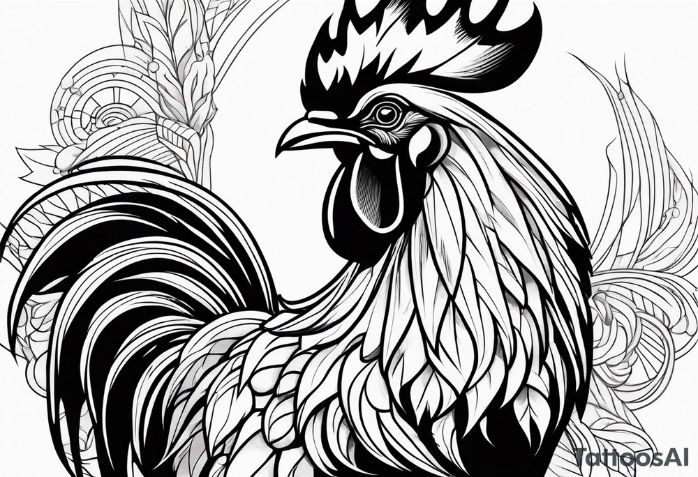 rooster weather vane tattoo idea