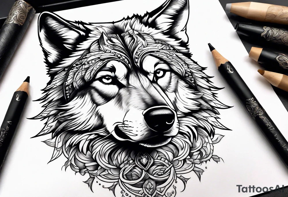 Stoic Wolf tattoo idea