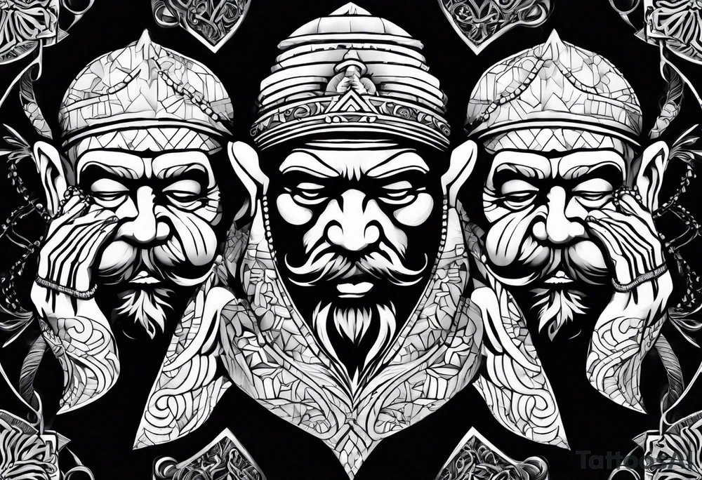 See no evil hear no evil speak no evil tattoo idea