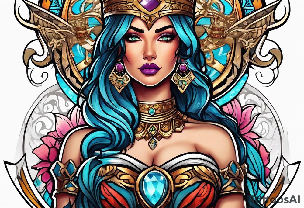 Justicia Goddess . tattoo idea