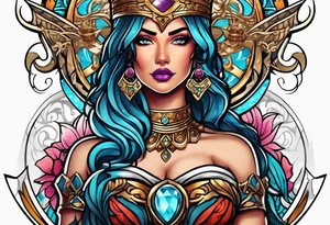 Justicia Goddess . tattoo idea