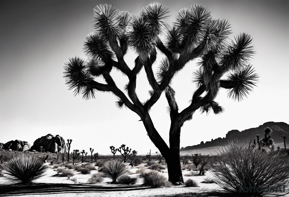 Joshua tree tattoo idea