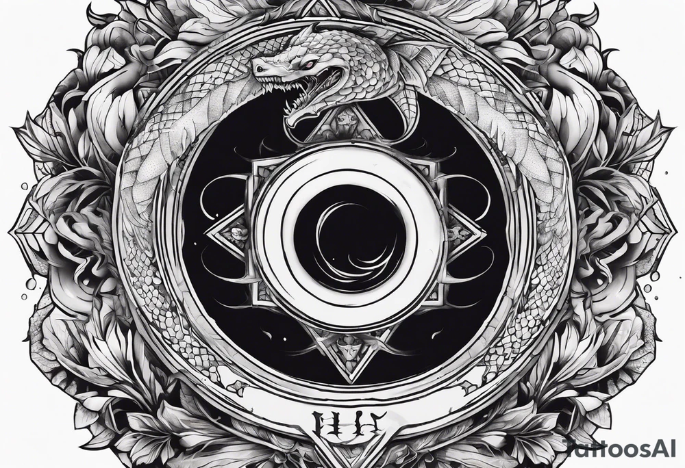 dead ouroboros tattoo idea