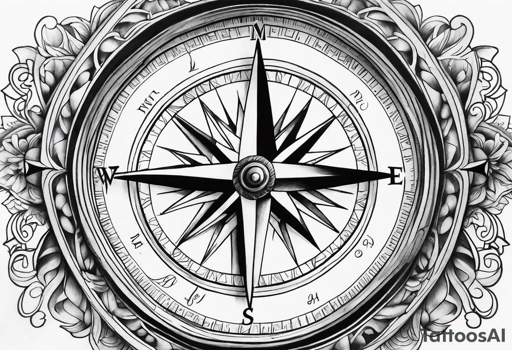 Compass Sleeve tattoo tattoo idea