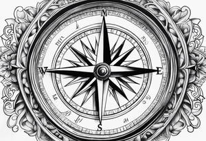 Compass Sleeve tattoo tattoo idea