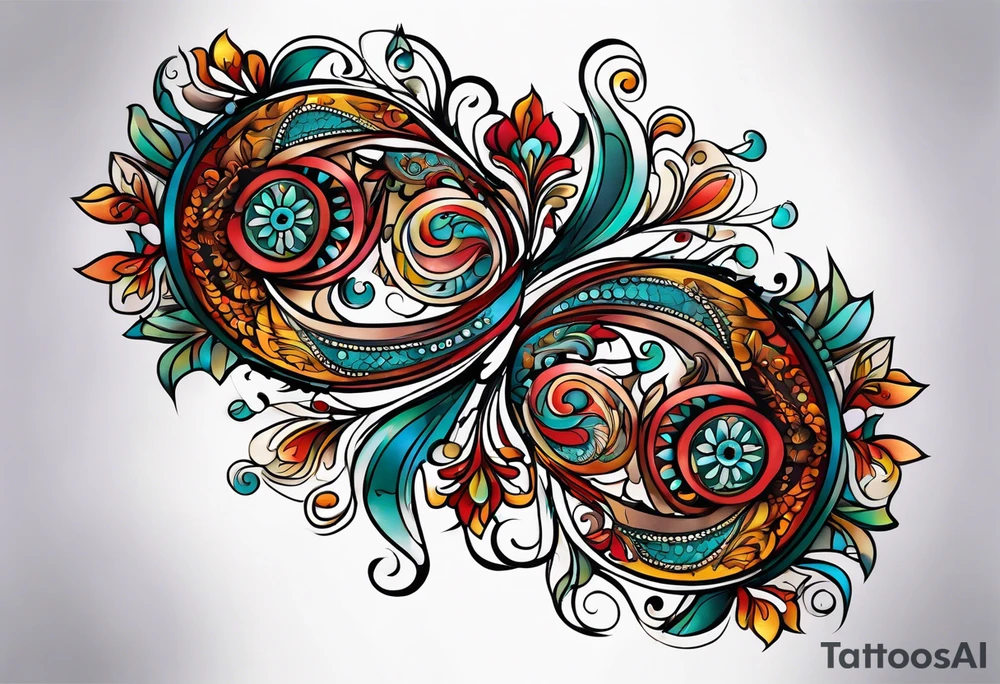 Paisley tattoo idea