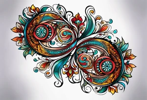 Paisley tattoo idea