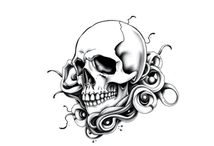 Death half sleeve tattoo idea