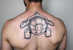 Blastoise pokemon japanese style tattoo idea