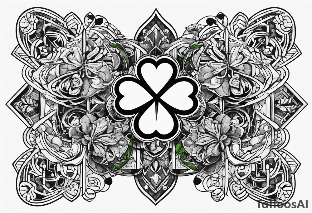 Elements of hacker culture, including a 4-leaf clover

mini tattoos tattoo idea